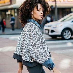 Free People Ditsy Denim Jacket